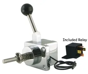 17780 V-factor Chrome Lever Solenoid Start System - Big Twin And Shovelhead 65-88