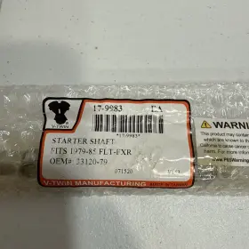 17-9983 V-twin Electric Starter Shaft For Harley Davidson By