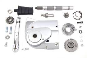V-twin 22-0563 Kick Starter Conversion Kit Chrome For Xl 2004-2005 Harley Davidson Motorcycle