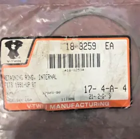 18-8259 V-twin Manufacturing Brand Retaining Ring Internal Fits Harley Davidson 18-8259 V-twin Manufacturing Brand Retaining Ring Internal Fits Harley Davidson