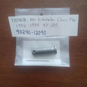 90240-12090 Yamaha Nos 1982-1985 Yz125 Kick-starter Kick Boss Clevis Pin Vmx