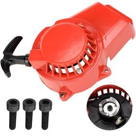 Yoxufa Hb658-red Pull Start Recoil Starter Kit For 47cc 49cc 2 Stroke Ssr Sx50 Dirt Bike Atv Red
