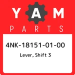 4NK-18151-01-00 Yamaha Lever, Shift 3 4NK181510100, New Genuine Oem Part. Price: $43.44.