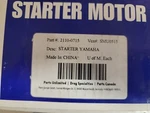 Parts Unlimited Starter Yamaha 2110-0715 18P-81890-00-00 YFZ450R New. Price: $125.00.