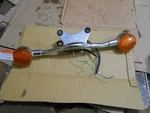 Kawasaki Vulcan Classic VN1600 A3 2005 Front Turn Signals Blinker Mount Used. Price: $79.95.