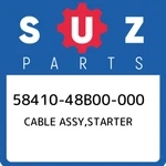 58410-48B00-000 Suzuki Cable Assy,starter 5841048B00000, New Genuine Oem Part. Price: $41.51.