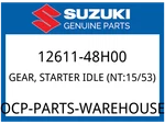 Suzuki Oem Part 12611-48H00 Gear, Starter Idle (NT:15/53) New. Price: $20.09.