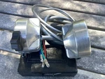 Honda CB77 CB72 CA95 Control Switch Pair; Lh Horn And Dimmer, Rh Throttle Winder Used. Price: $298.00.
