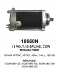 Starter Fits Honda VF700C Magna 1984 1987 31200MB0-405, 31200MN0-008, 18660 New. Price: $39.90.