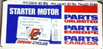 New Honda Atc 250X 250ES TRX250 85-86 Parts Unlimited 2110-0648 Starter Motor. Price: $99.89.