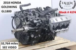 2018 Honda Goldwing GL1800A Engine Motor Complete Assembly 32K Video #4174 Used. Price: $4999.44.