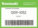 Kawasaki Genuine Collet 12011-1052 New. Price: $6.47.