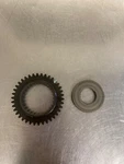 2017 Kawasaki Ninja EX300 Oil Pump Drive Gear (38T) & Spacer Used. Price: $18.00.