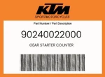 Ktm Genuine Gear Starter Counter - 90240022000 New. Price: $27.11.