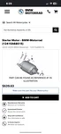 Bmw Starter Motorcycle 12415A68515 New. Price: $447.74.