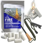 Wallaby Fire Starter Kit - 33 Waterproof Plugs Metal Tin + Flint Rod Striker New. Price: $14.99.