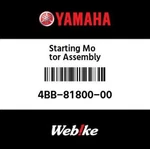4BB-81800-00-00 Yamaha Starting Motor Unit 4BB818000000, New Genuine Oem Part. Price: $578.22.