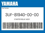 Yamaha Genuine Starter Relay Assy 3UF-81940-00-00 New. Price: $148.79.