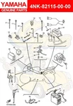 Yamaha Wire, Plus Lead 4NK-82115-00-00 Oem New. Price: $32.87.