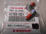 Nos Kawasaki Flange Bolt 9KSF450 ZX1400 ZG1400 KX450 ZX1000 92153-1551 Qty New. Price: $9.99.