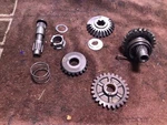 1986 Suzuki Quadsport LT230 Shaft Kicker Starter Hardware Gear Used. Price: $39.00.