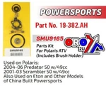 Starter Motor Repair Kit, Polaris Atv 50 SMU9165, Arrowhead New. Price: $105.87.