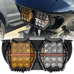 Newest Led Headlight Bicolor Lens W/ Amber Drl For Harley Road Glide 2015-2023. Price: $343.85.