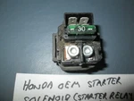 Oem Honda Starter Relay , Solenoid Magnetic Switch Assembly 35850-MR5-007 Used. Price: $44.95.