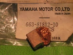 Yamaha EC540 '79-80 ET340 Starter Motor Brush #2 Oem 663-81812-10-00 New. Price: $28.00.