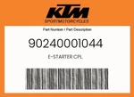 Ktm Genuine E-starter Cpl. 90240001044 New. Price: $396.99.